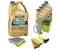 Controllo Set 9 L RAVENOL SSL 0W-40 per Mercedes E-Klasse W211 CLS C219 S211