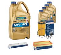 Controllo Set 9 L RAVENOL SSL 0W-40 per Mercedes S-Klasse W220 C215 CL 500