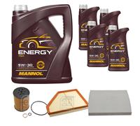 Controllo Set 9L MANNOL Energy 5W-30 per BMW X5 E70 4.8i xDrive xDrive48i