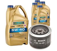 Controllo Set 9L RAVENOL 5W-40 per Opel Senator B 3.0i 24V 3.0i Cat Omega A