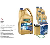 Controllo Set 9L RAVENOL VSE 0W-20 Per Audi A6 Avant 3.0 TDI A5 Sportback
