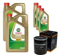 Controllo Set Castrol EDGE 5W-30 M Motore 13L Per Ford Ranger 2.5 TD 4x4