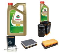 Controllo Set Castrol EDGE Titanium 5W-30 LL 6L Per VW Golf IV 1.6 2.0 New