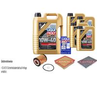 Controllo Set Liqui Moly 10W-40 Bassa Visciosità 9L per Opel Omega B Caravan 2.5