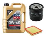 Controllo Set Liqui Moly Leichtlauf 10W-40 5L Per Opel Kadett E CC 2.0 GSi