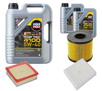 Controllo Set Liqui Moly Top Tec 4100 5W-40 7L Per Fiat Linea 1.4 T-Jet