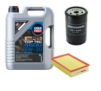 Controllo Set Liqui Moly Top Tec 4600 5W-30 5L Per VW Polo Classic 75 1.6 100