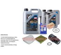 Controllo Set Liqui Moly Top Tec 4600 5W-30 8L per Legno Toyota Verso 2.0 D-4D