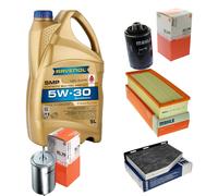 Controllo Set MAHLE 5L RAVENOL SMP 5W-30 per Audi A3 1.8 TFSI