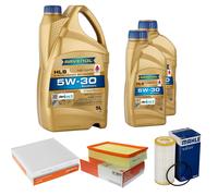 Controllo Set MAHLE 7L 5W-30 per VW T-ROC 2.0 TSI 4motion Tiguan Golf VII Seat