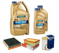 Controllo Set MAHLE 7L 5W-30 per VW T-ROC 2.0 TSI 4motion Tiguan Golf VII Seat