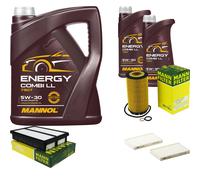 Controllo Set Mann-Filter 5W30 LONG LIFE Olio Motore Per Hyundai Tucson JM