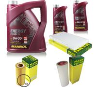 Controllo Set Mann-Filter 5W30 LONGLIFE Olio Motore Per BMW 5er Touring E61