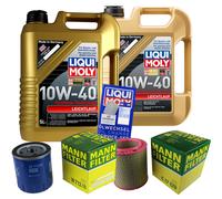 Controllo Set MANN LIQUI MOLY 10W-40 per Fiat Ducato Pritsche/Fahrgestell