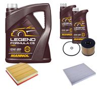 Controllo Set MANNOL 0W-20 LEGEND Formula C5 7L Per Volvo XC40 1.5 T3 T2