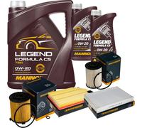 Controllo Set MANNOL 0W-20 LEGEND Formula C5 7L Per Volvo XC60 D4 D3 V60