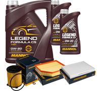 Controllo Set MANNOL 0W-20 LEGEND Formula C5 7L Per Volvo XC60 II 2.0 D4