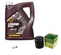 Controllo Set MANNOL 5L 0W-20 per Toyota Yaris 1.5 Hybrid Auris 1.2 C-HR