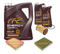 Controllo Set mannol Combi Ll 5W-30 7L per Skoda Rapido Spaceback 1.6 Tdi