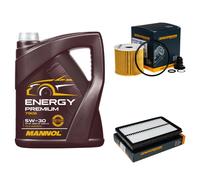 Controllo Set mannol Energy Premium 5W-30 5L per Kia Sportage 1.6 Crdi