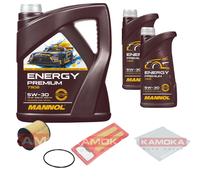 Controllo Set MANNOL Energy Premium 5W-30 7L Per Opel Combo Kasten/Kombi 1.3