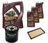 Controllo Set MANNOL Energy Premium 5W-30 8L Per Toyota RAV 4 V 2.5 Hybrid