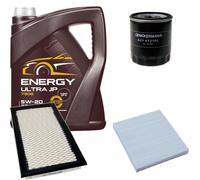 Controllo Set MANNOL Energy Ultra JP 5W-20 5L Per Jeep Compass 2.4 4x4