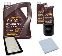 Controllo Set MANNOL Energy Ultra JP 5W-20 7L Per Jeep Compass 2.4 4x4