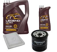 Controllo Set MANNOL Legend Ultra 0W-20 6L Per Toyota Auris 1.2 1.6