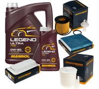 Controllo Set MANNOL Legend Ultra 0W-20 6L Per Toyota Yaris 1.33 VVT-I