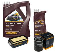 Controllo Set MANNOL LONGLIFE 5W-30 6L Per Mitsubishi Mirage/Space 1.0 1.2