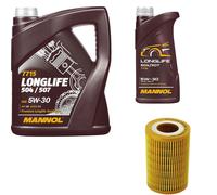 Controllo Set MANNOL LONGLIFE 5W-30 6L Per Opel Frontera B 2.2 DTI