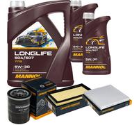 Controllo Set MANNOL LONGLIFE 5W-30 7L Per Mitsubishi Mirage/Space 1.0 1.2