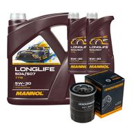 Controllo Set MANNOL LONGLIFE 5W-30 7L Per Mitsubishi Mirage/Space 1.2 1.0