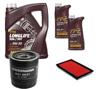 Controllo Set MANNOL LONGLIFE 5W-30 7L Per Nissan 200 SX 1.8 Turbo