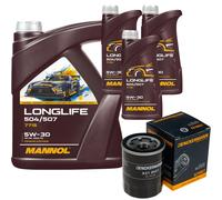 Controllo Set MANNOL LONGLIFE 5W-30 8L Per Mitsubishi Mirage/Space 1.0 1.2