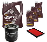 Controllo Set MANNOL LONGLIFE 5W-30 8L Per Nissan 200 SX 1.8 Turbo