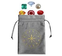 Controllo velluto - borsa per tarocchi | Piccola borsa a coregne | Mini pacchetto di core per archiviazione | Borsa di stoccaggio corse | Tappeti per avvolgimento per gioielli in velluto per tarocchi