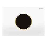 Geberit Sigma10 - Placca di comando elettronica, alimentazione a rete, bianco/oro 115.907.KK.6
