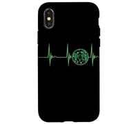 Controllore ATC di traffico aereo di impulso di elettrocardiogramma del radar di volo Custodia per iPhone X/XS