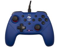 Konix FFF Controller con cavo per Nintendo Switch, Switch OLED e PC - Funzione di vibrazione - Cavo da 3 m - Blu