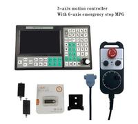 Controllore CNC, Controllore CNC offline SMC5-5-NN, di controllo del movimento a 5 assi, 500 kHz, con volantino di arresto di emergenza a 6 assi,Compatibilità(Single Controller)
