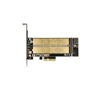 Controllore di archiviazione M.2 - DELOCK - PCIe x4 - SATA 6Gb/s - Profilo basso - Nero