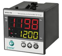 Controllore di temperatura PID a microprocessore con timer per montaggio a pannello 1750°C 72 mm x 72 mm
