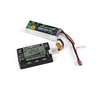 Controllore Digitale LCD Della CapacitÃ Della Batteria CellMeter8 2-8S con Funzione Servo per Auto RC, Droni, Aerei, Elicotteri CellMeter