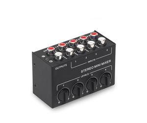 Controllore DJ CX400 Mini Passive Stereo Mixer RCA 4-Channel Small Au-dio Mixer Stereo Dispenser for Live Studio DJ Equipment