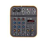Controllore DJ Debra Mixer for console DJ con interfaccia audio a 4 canali con scheda audio USB 48V for microfono di registrazione for PC Streaming live