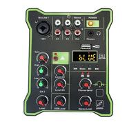 Controllore DJ, Mini Mixer a 5 canali DSP USB compatibile con Riproduzione Registrazione Console di missaggio portatile multifunzionale for DJ
