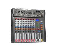Controllore DJ Mixer audio a 8 canali Console di missaggio Scheda audio Riverbero USB for PC Stage Studio DJ Monitoraggio del controller di scena