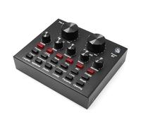 Controllore DJ Mixer audio HD V8 Scheda audio esterna USB Cuffie Microfono Trasmissione live personale Webcast for telefono cellulare Computer PC Dj(V8)